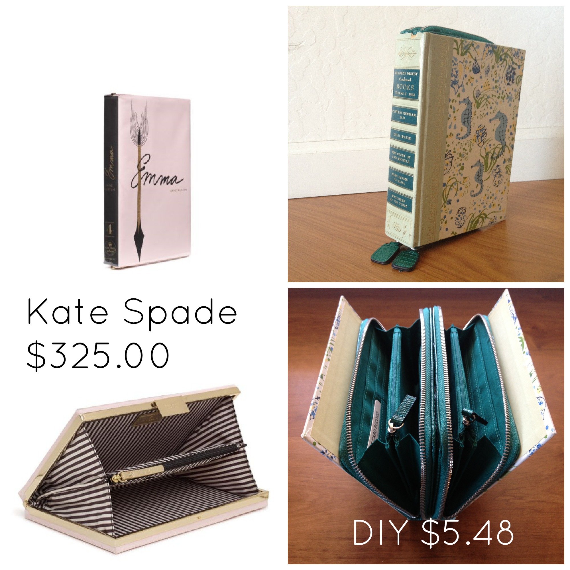 DIY Kate Spade Book Clutch for $5 - The Minimal-ish Mama